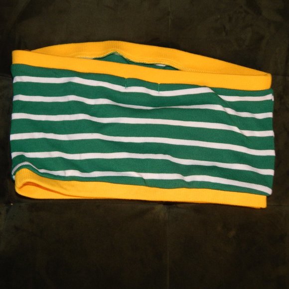 Green Striped Tube Top - Picture 2 of 2
